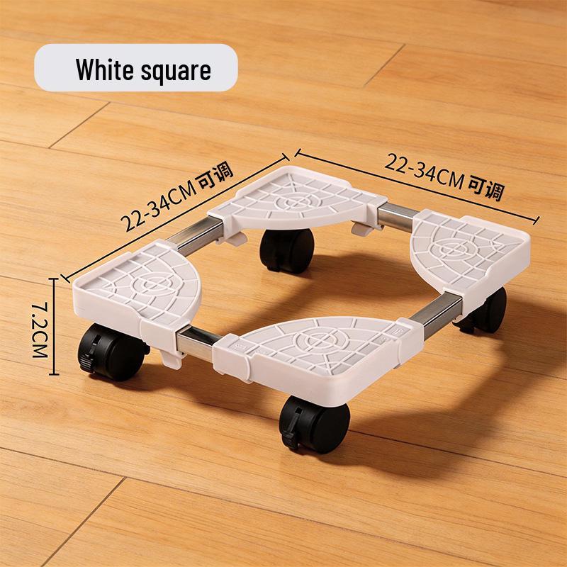 Height-Adjustable Computer Case Base with Casters