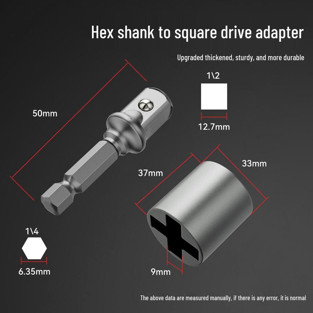 Effort-Saving Hydraulic Jack Socket Adapter for Electric Wrench