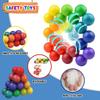 Cool Sensory Toys Rainbow Ball Gadgets Toy,Stress Relief Inseparable Fidget Toys for Adults, ADHD, Desk Toys,kids Christmas gift