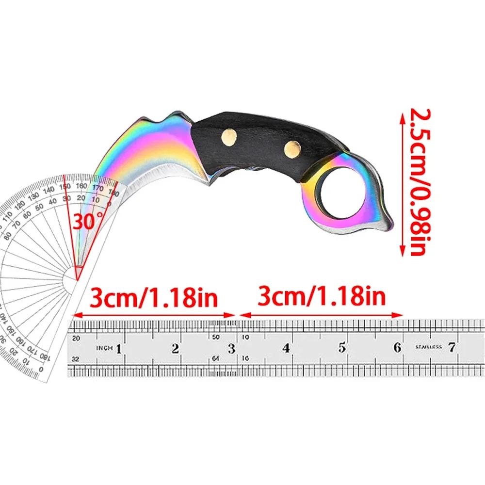 Mini Handle Keychain Pocket Knife Stainless Steel Camping Small Mini Portable Knife Peeler Fixed Blade Tool Outdoor Tool
