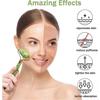 Dww- Jade Roller for Face and Gua Sha Massage, Double Ended Jade Roller and Natural Massage Stone with Storage Bag for Anti-Aging and Anti-Wrinkle Tre