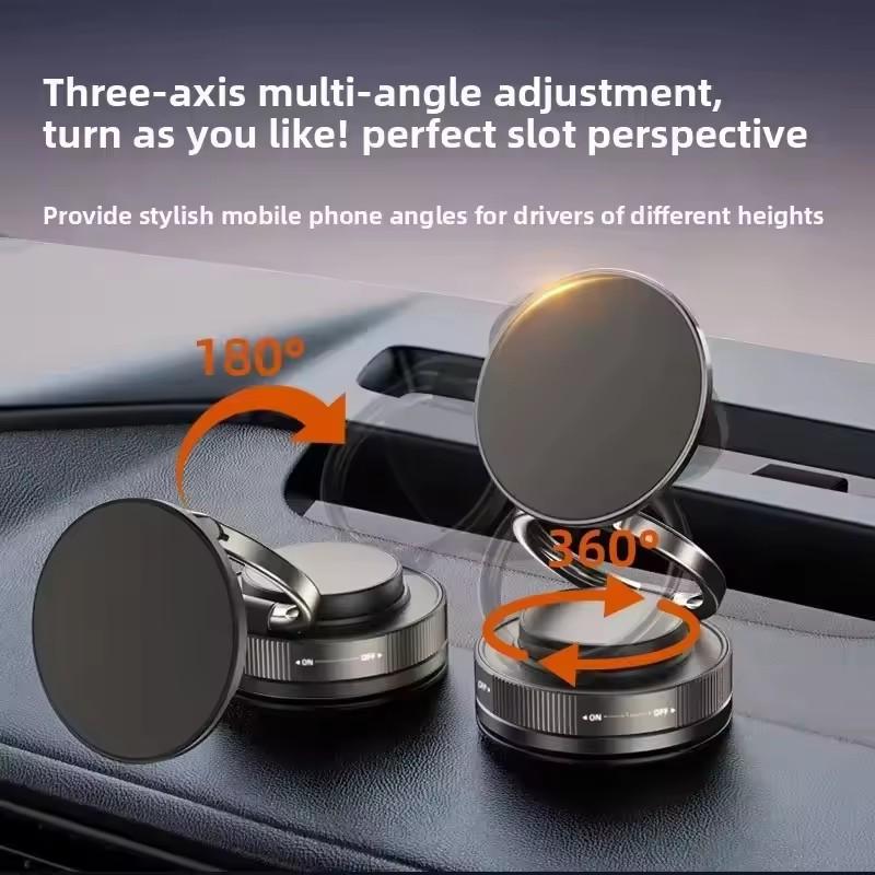 Xiaomi Car Phone Magnetic Stand Mechanical Vacuum Suction Cup Rotate 360° Magnetic Adsorption Bracket Navigation Universal Holder