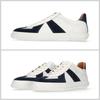 M Size Sneakers for Men and Women [Spingle] SP-1047 White/Navy (25.5cm)
