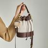 Mrs. Qiao Women's Bag 2025 New Crossbody Bag for Women Autumn Winter Bucket Bag Genuine Leather Women's Bag High-end Handbag