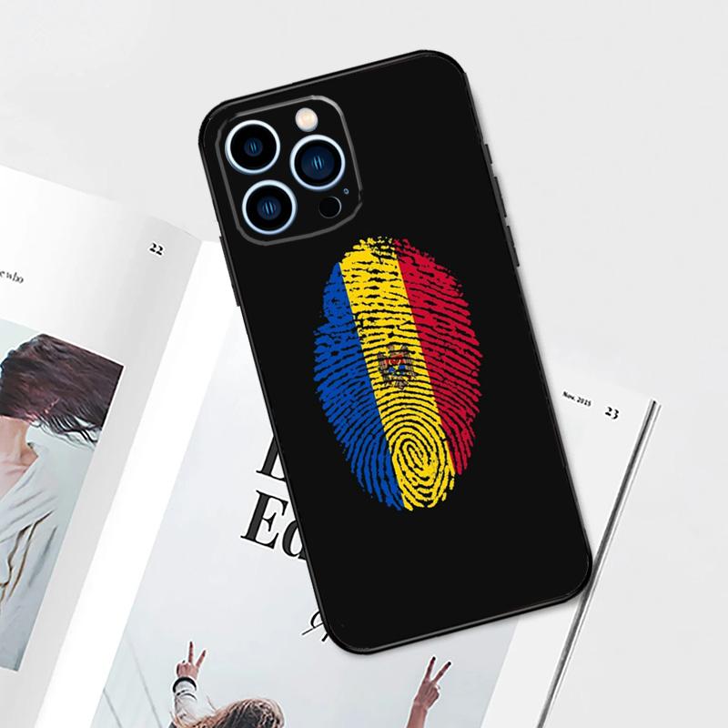 Moldova Flag Case For iPhone 17 Pro Max 14 13 12 11 15 16 Pro Max mini 15 Plus 16e 17 Air Phone Cover