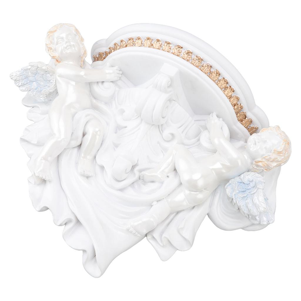Resin Angel Wall Shelf European Exquisite Beautiful Decoration Rack for Bedroom Living Room Kitchen