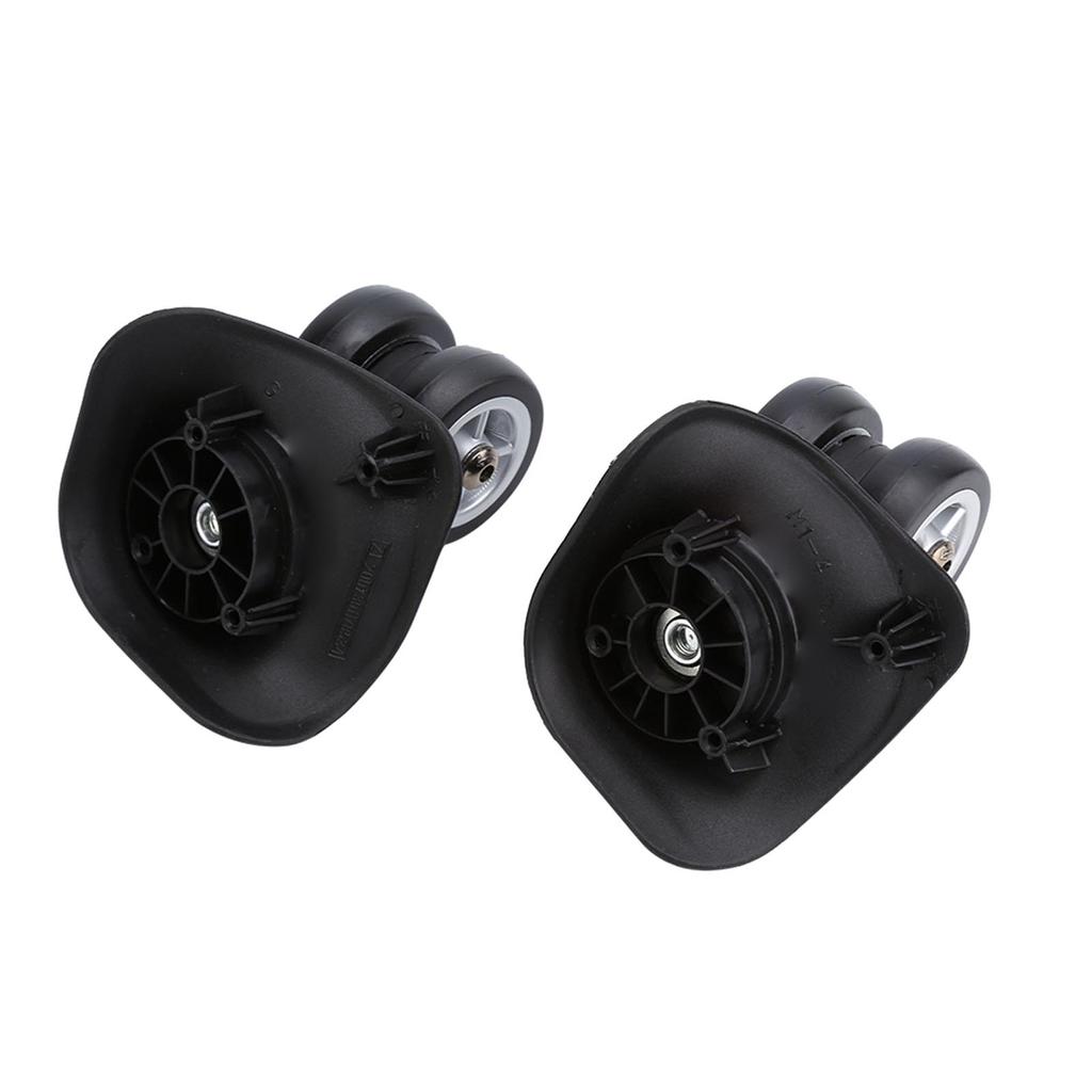 2pcs Luggage Replacement Wheel, Suitcase Wheel Trolley Wheel Set Double Bring Wr Silent Sy Install for Luggage with Plastic Material