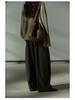 Shi Ji TR Pleated Cocoon Trousers: Autumn Mid-rise, Slimming, Versatile, and Casual Long Pants M7618
