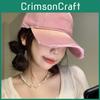 Vintage Cotton Baseball Cap With Wide Brim For Sun Protection And Casual Style