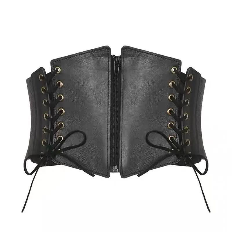 Outerwear Punk Style Retro Elastic Super Wide Waist Belt Women's Decorative Shirt Dress Coat Waist Belt Women