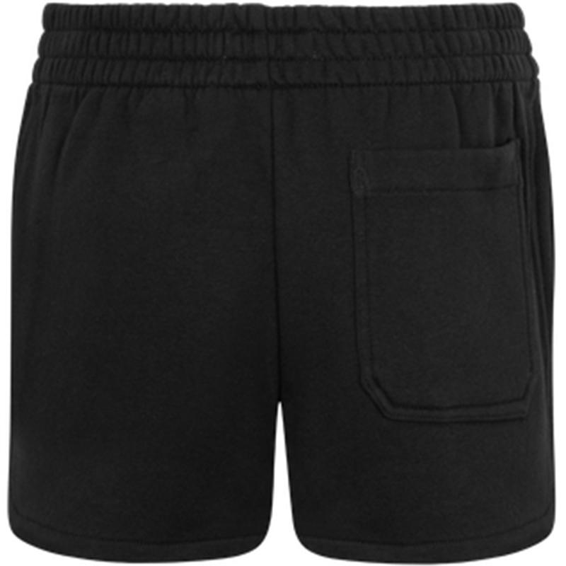 Calvin Klein Letter Embroidered Elastic Waist Straight Leg Shorts Women shorts Black 40WI253BAE