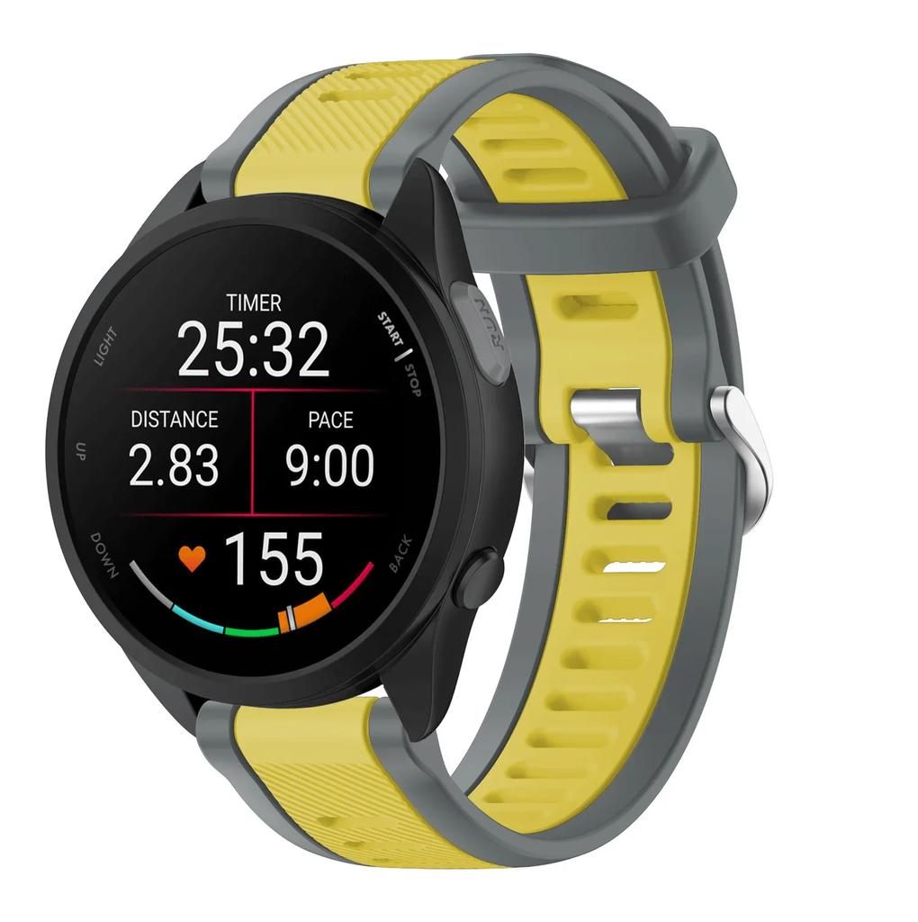 20 22mm Per Garmin Forerunner 165 music Cinturino Corsa Forerunner168 Silicone Braccialetto Originale Per Garmin Forerunner Venu 2 Cinturino