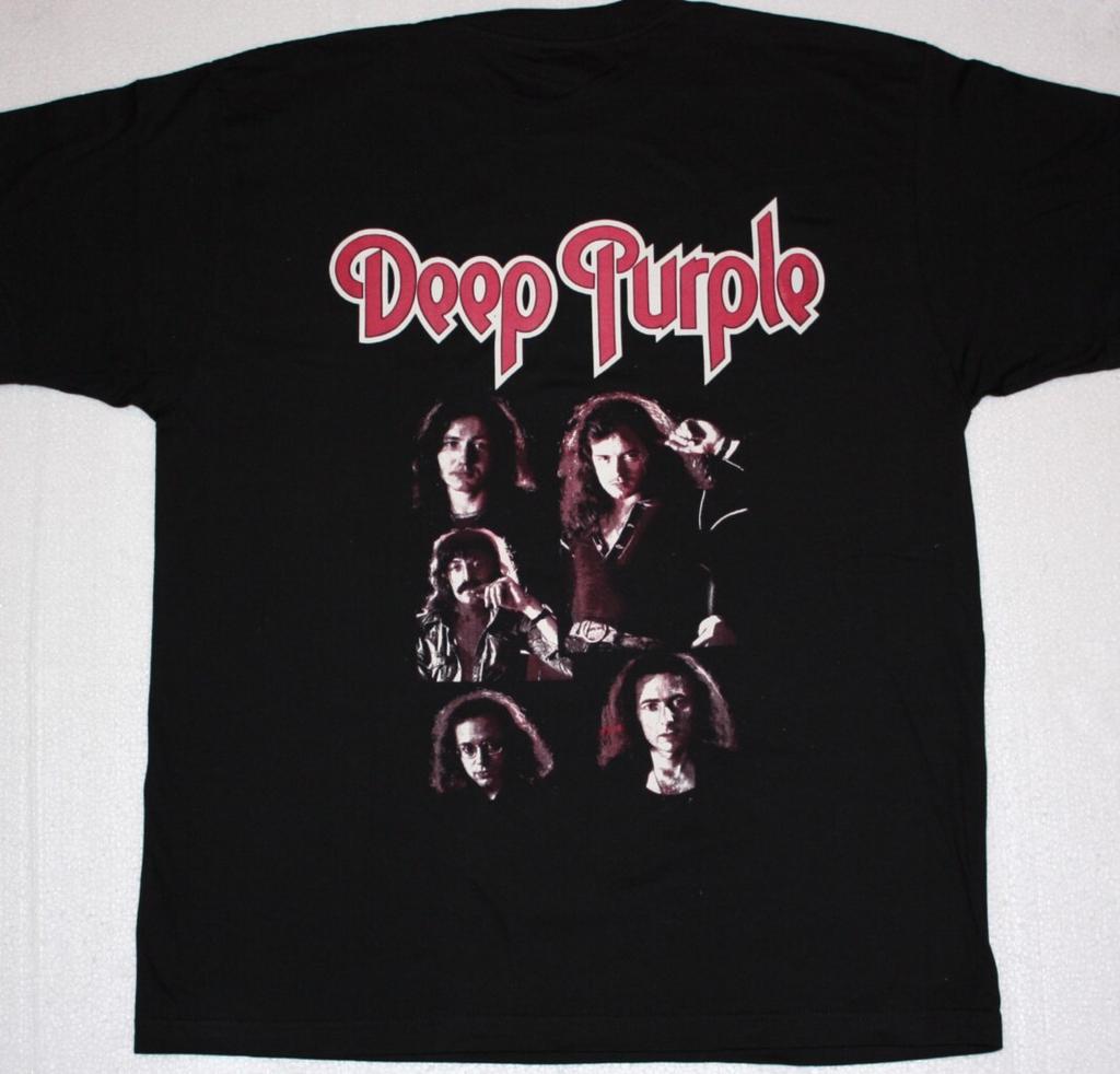 T-shirt Homme Deep Purple Band Legend Coton Noir Tailles S à 4XL