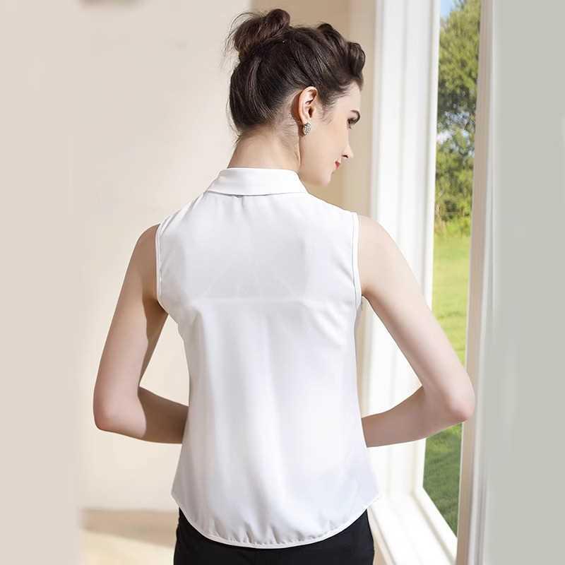 2023 Women's Solid Color Sleeveless Polo Collar Vest - Versatile Autumn/Winter Pairing with Sweater