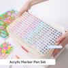Languo 207/240/288 Colors Direct Liquid Acrylic Paint Pens Brush Marker Pen for Painting Stone DIY Art Supplies Stationery Gift