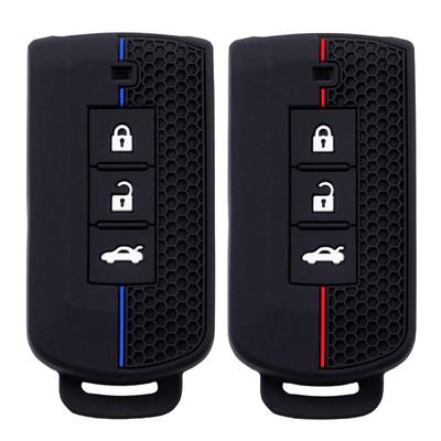 Silicone Car Key Case Cover For Mitsubishi Outlander Xpander Triton Asx Lancer Pajero Sport 3 G Eclipse Cross L200