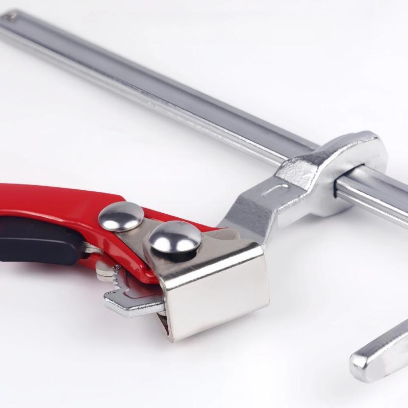 1PCS Alloy Steel Quick Ratchet Track Saw Guide Rail Clamp for MFT Table Guide Rail System Woodworking Clamp