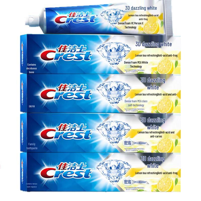 Crest 3D White Lemon Tea Toothpaste 4-Pack
