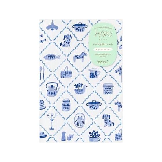 Midori Note Yurulog B6 Blue Scandinavian Pattern 15365006