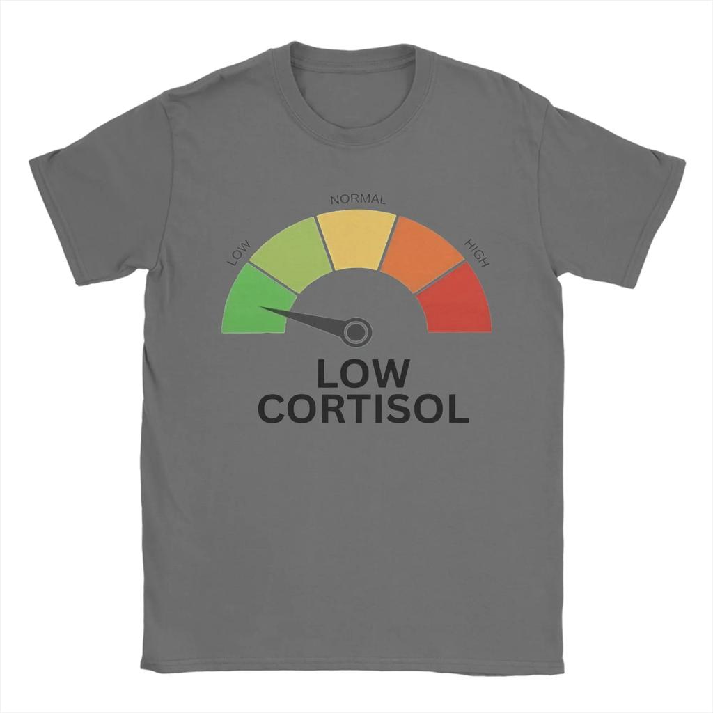Cortisol Low Level Meme Printed Tshirt 2026summer New Unisexs Cotton Tshirt Modern Cool Casual Tshirt Fun Y2K Oversized Tshirt