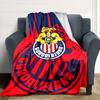 Chivas Guadalajara Logo Print Flannel Blanket High Quality Warm Comfortable Cover for All Seasons Perfect for Gifts Home Decor