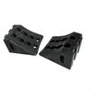 2 Pieces Heavy Duty Wheel Chocks Rubber Easy To Use Spare Parts Universal Tire Stopper