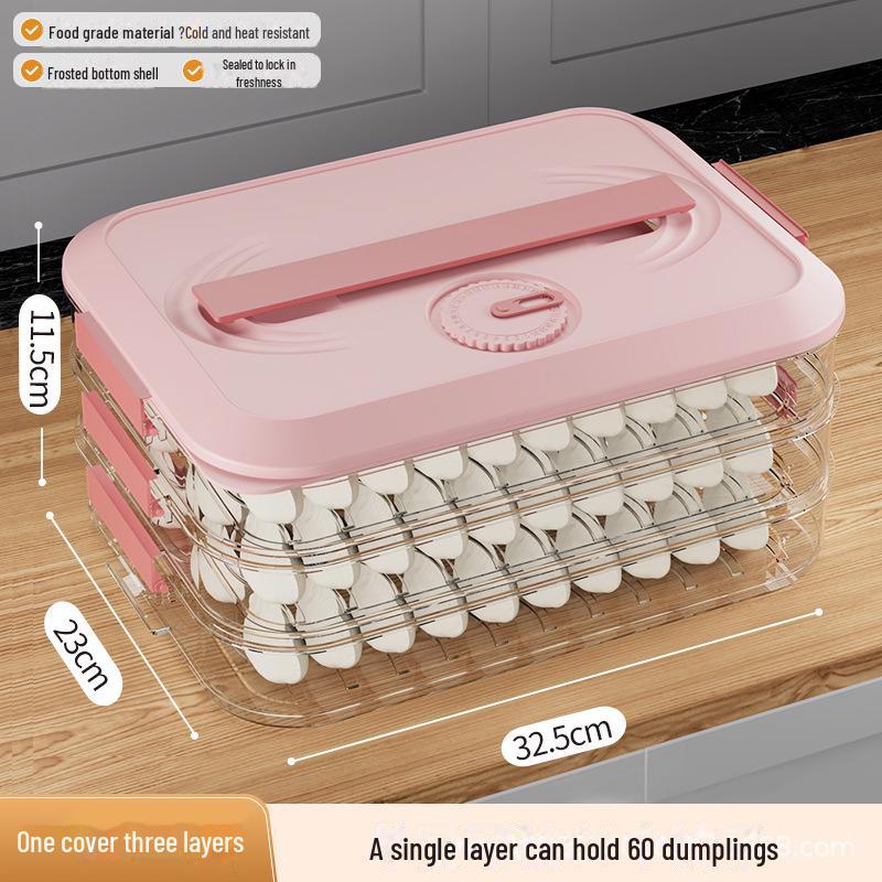 Knödel-Box: Lebensmittelechte Küchenaufbewahrung für Wontons und Tiefkühlprodukte