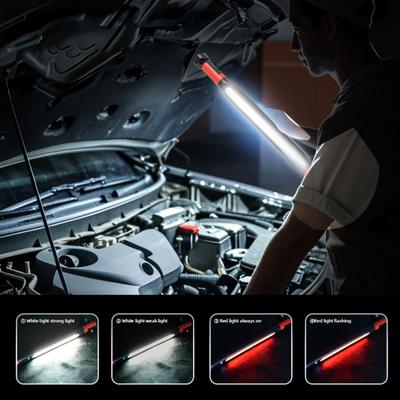 Akumulatorowa lampa LED do pracy pod maską z magnesem do naprawy samochodu, wielofunkcyjne oświetlenie warsztatowe z hakiem do zawieszania