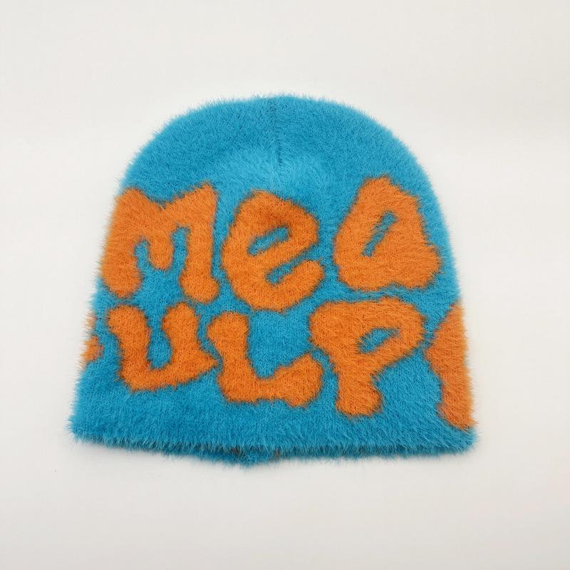 Hot-selling Mao Mao Mea Knitted Hat Beanie Hat European and American Personality Beanie Hat