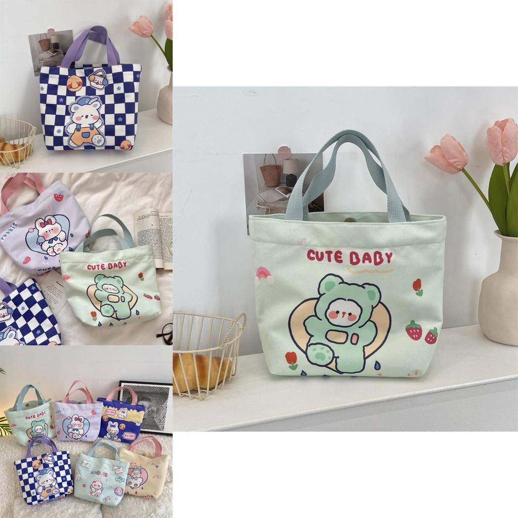 Soft And Spacious Cartoon Tote Bag For Women Ideal For Daily Use And Shopping