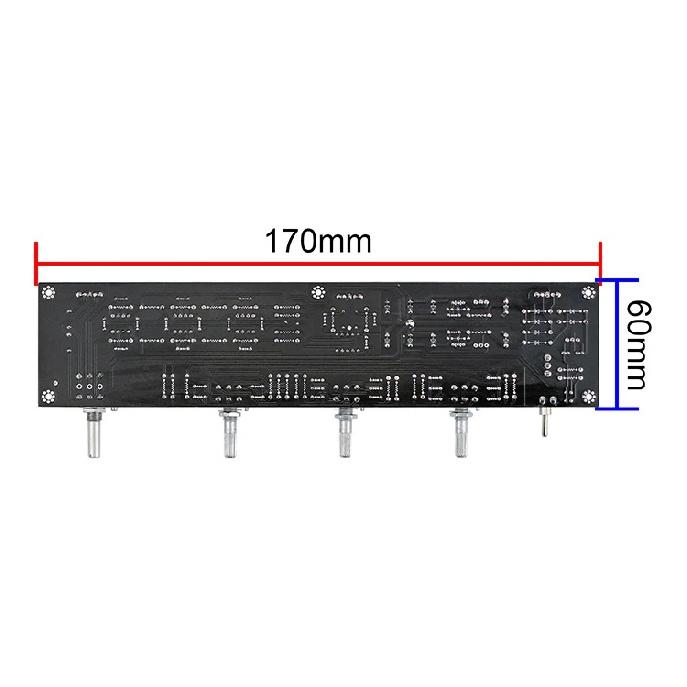 GHXAMP JRC5532 Audio Preamplifier Tone Control Board Op-amp Treble Mid Bass Preamp Amplifier ELNA680UF*2+1000UF*6 AC12-18V DIY
