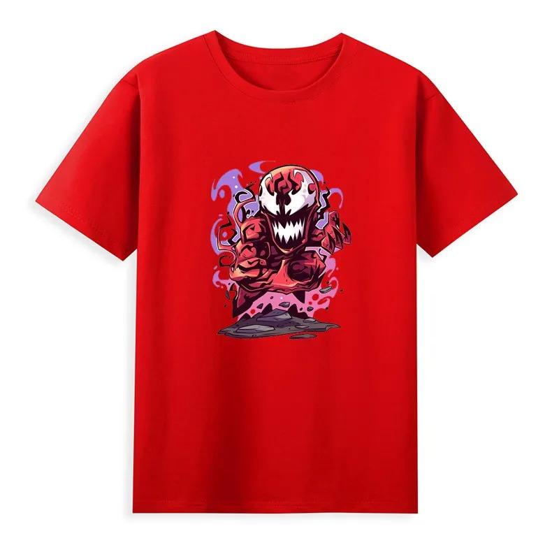 2026 Venom Marvel Peripherieartikel Bedrucktes Kinder-T-Shirt Rundhals Reine Baumwolle Familienkleidung für Eltern und Kinder