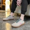 Couple large-size color matching German training shoes women's autumn new retro round head lace-up versatile flat-soled sports shoes