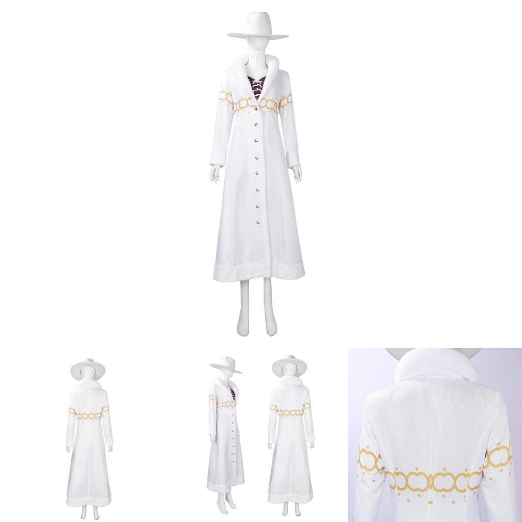 Cos One Piece Cos Cosplay White Costume With Nicorobin Character