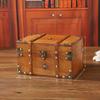 Wooden Storage Vintage Box With Lid For Desk And Shelf Organization Decoration