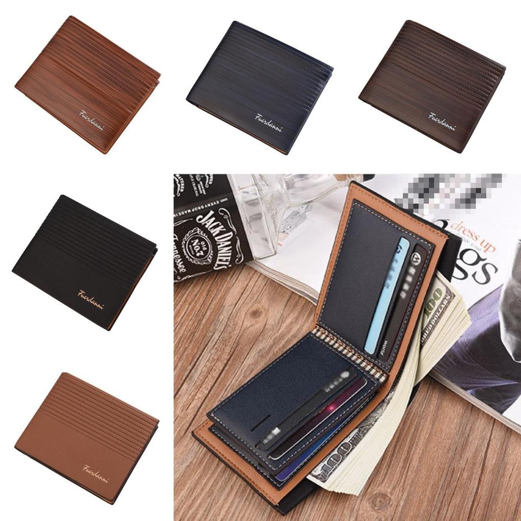 Stylish New Men's Wallet Slim Korean Design With Multiple Card Slots In Pu Leather