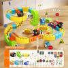 Electric Magnetic Rail Racing Cartoy Diy Magnetic Construction Tracks Development Learning Educational Christmas Gift For Kids