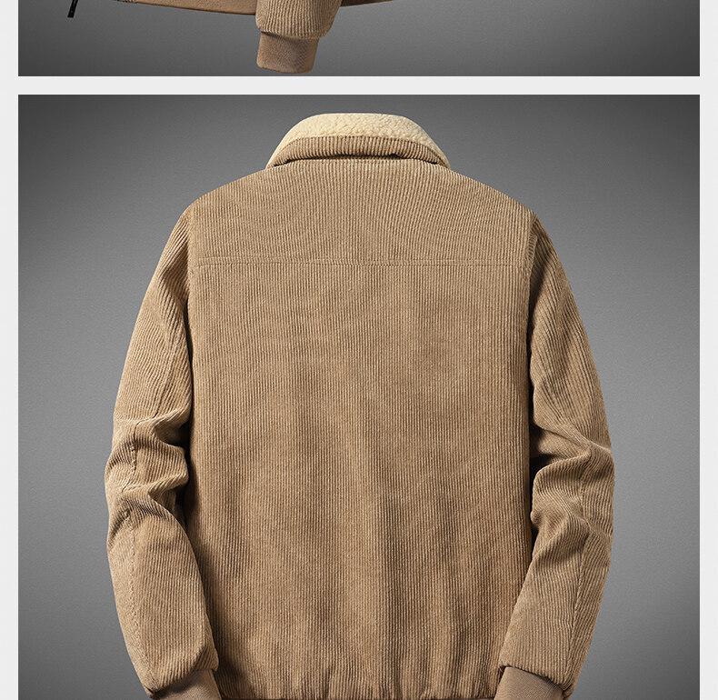 Men's Thick Corduroy Cotton Jacket - High-End Casual Outerwear