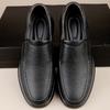 New Men's Leather Shoes First Layer Cowhide Casual Shoes Soft Sole Leather Middle-aged and Elderly Father Leather Shoes Fashion Men's Shoes