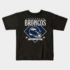 Boys Girls Soft Cotton Graphic Tees Denver Broncos Breathable Daily School Wear Kids T-Shirts