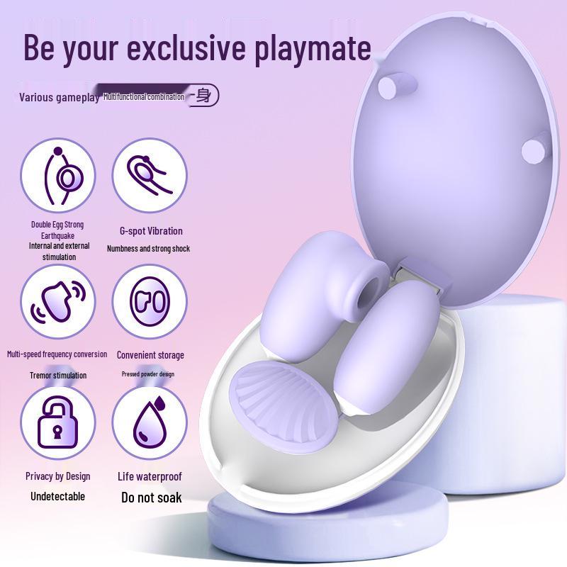 Heart Box Tongue Lick Vibrator - Clitoral Stimulator with Strong Vibration for Female Pleasure and Adult Novelty.