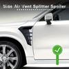 Vent Cover Fender Hood Air Flow Intake Trim Car Side  Exterior Accessories Wing Decals Ventilation Sticker Modified Styling 2pcs