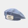 Autumn and winter new knitted beret ins literary and retro painter hat girls show their faces small versatile hat
