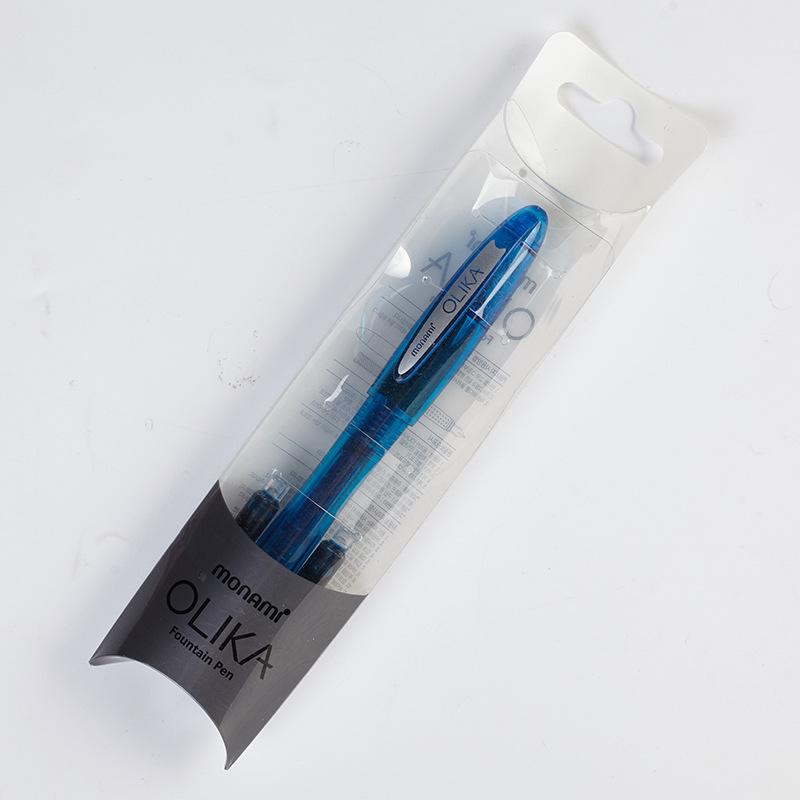 Monami OLIKA Fountain Pen for Students - White, Transparent, Black, Red with Fine Nib