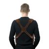 Leather Camera Harness Double Shoulder Straps For DSLR Equipment AntiSlip Suedes Lining Photography Accessory