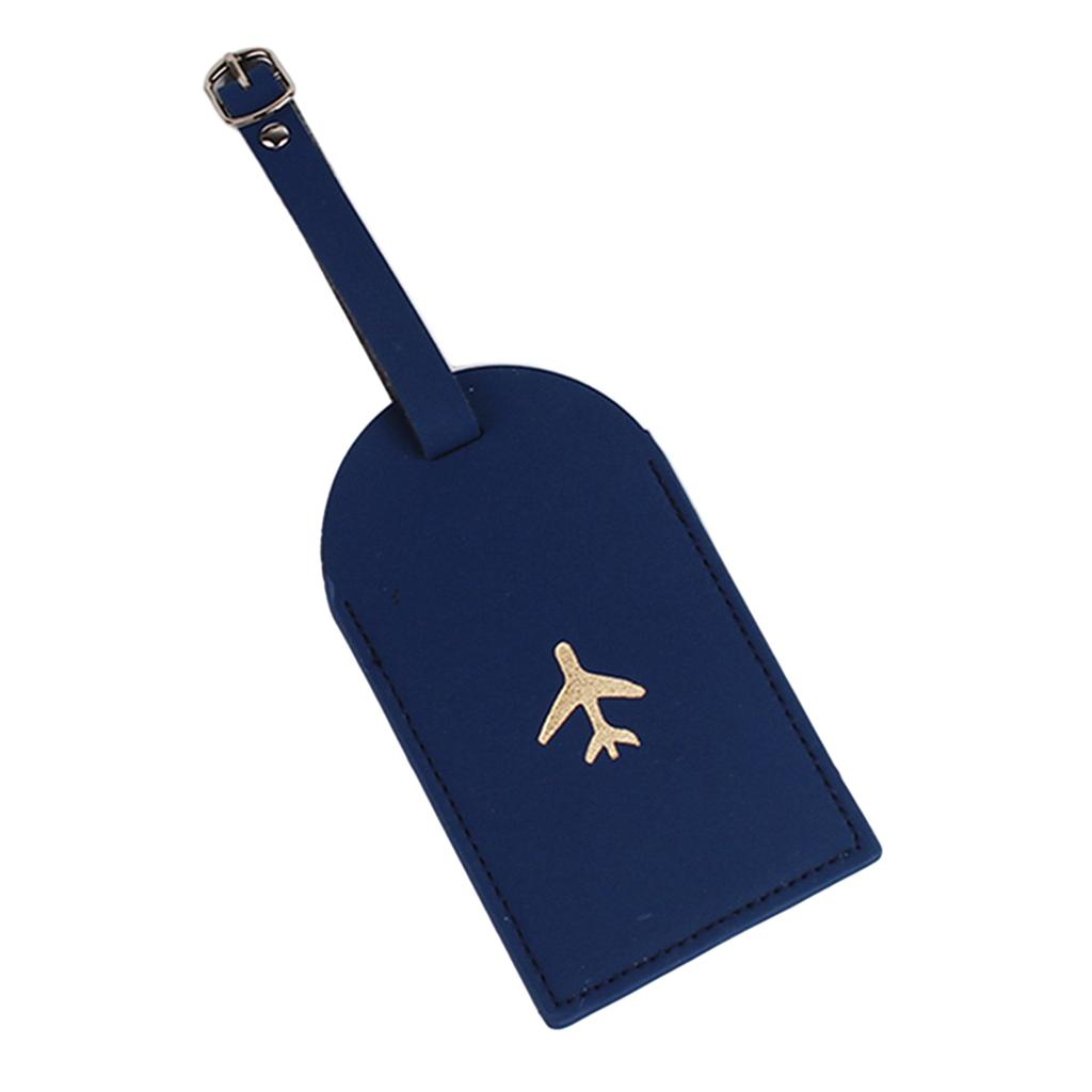 Suitcase Tags Luggage Tag Baggage Backpack Soft Tags with Strap Name ID Address Card Baggage Identifier Travel Accessory