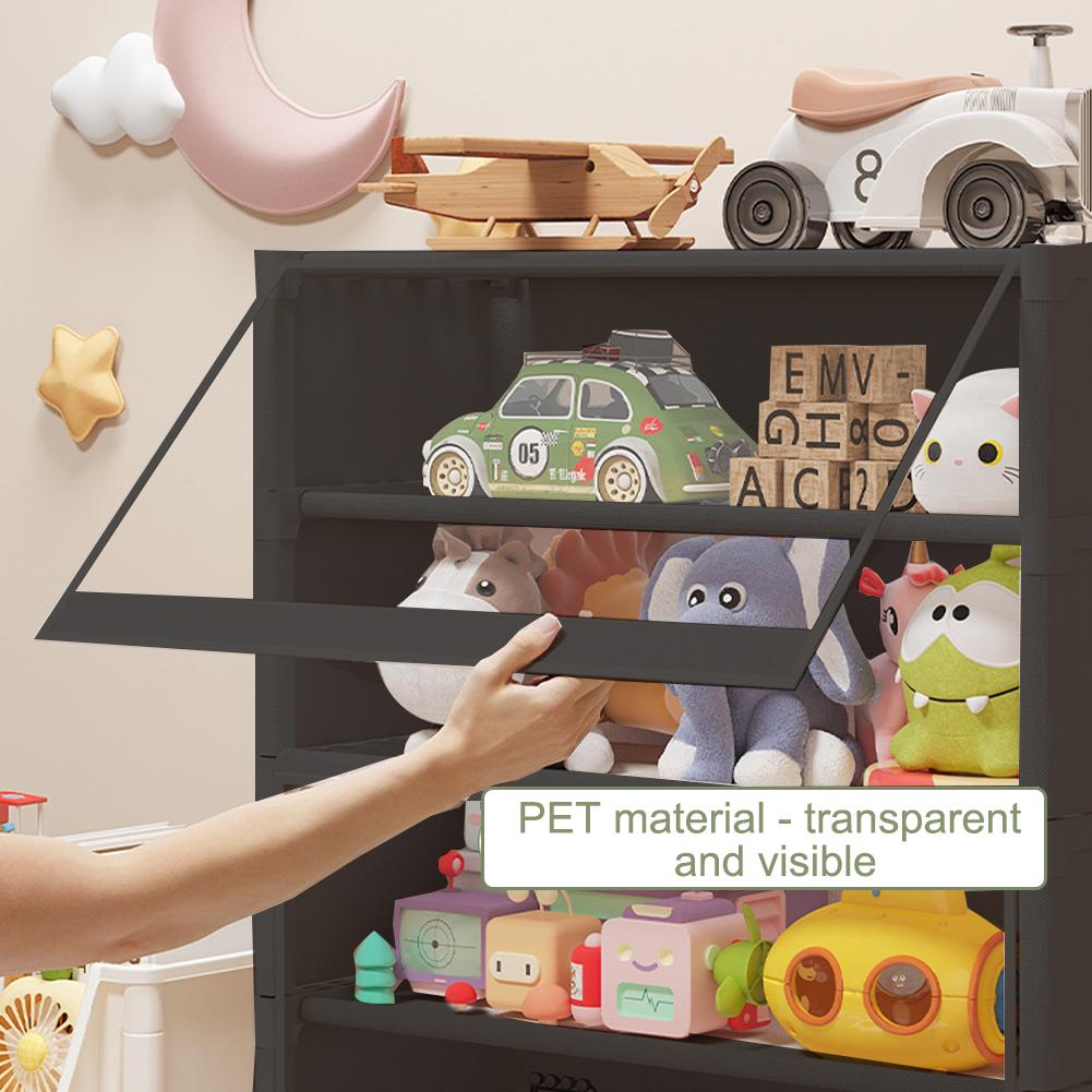 7 Tiers Shoe Storage Cabinet with Clear Flip Door Sundry Items Storage Organizer 20kg Load Books Shelf Cabinet for Bags Clothes