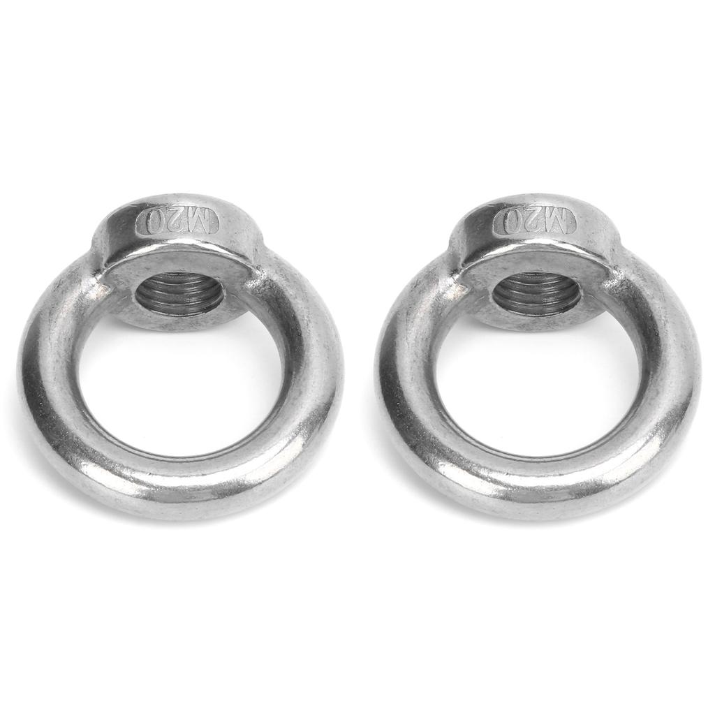 2pcs Eye Nuts Stainless Steel Lift for Ocean Industry Yachts Speedboats Motor Boats Passenger