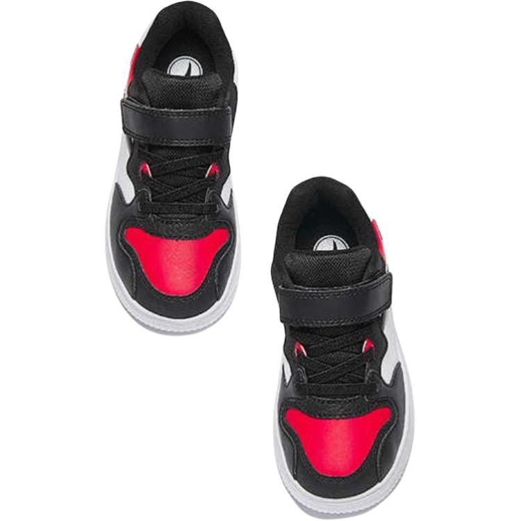 Anta Kids Synthetic Leather Comfortable Versatile Non-Slip Wear-Resistant Low-Top Kids Skate Shoes Kids Sneaker Black White 312519933
