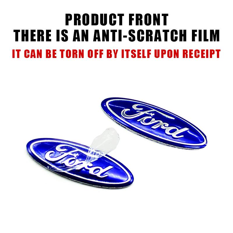 For Ford ST FOCUS 2 3 Mondeo Fiesta Kuga MK2 MK3 MK4 Ecosport Fusion 21mm Car Logo Remote Key Exquisite Emblem Sticker Accessory UR1